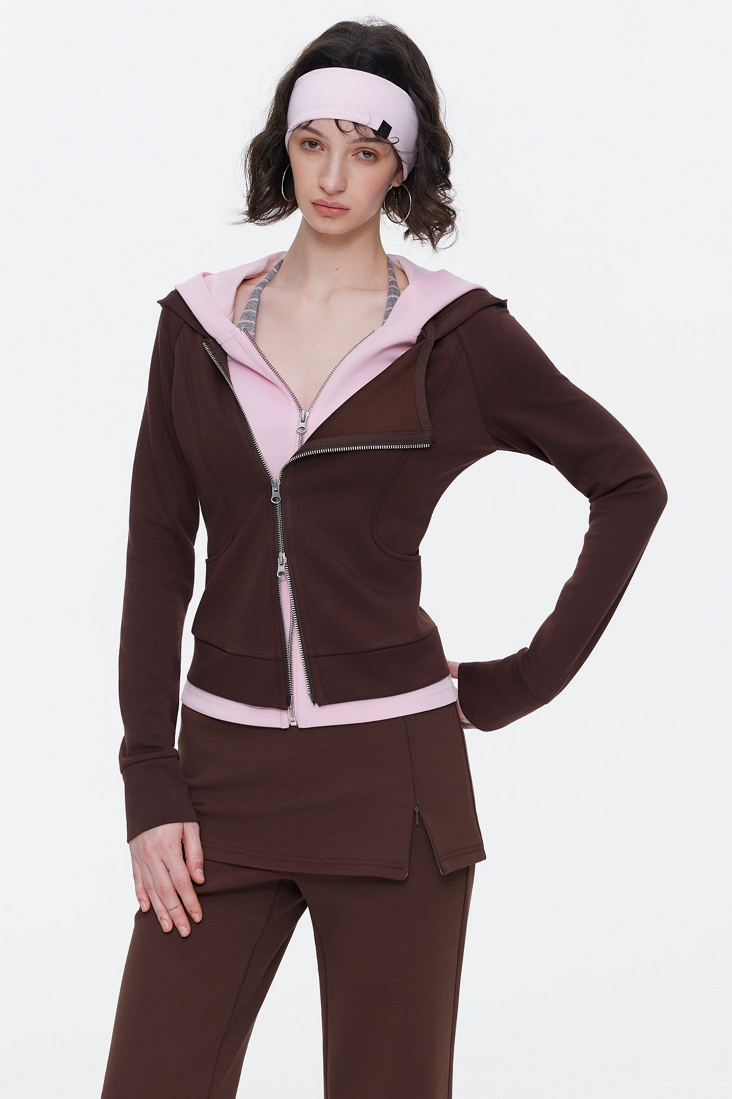 Deconstructed Color-Blocked Sweatshirt