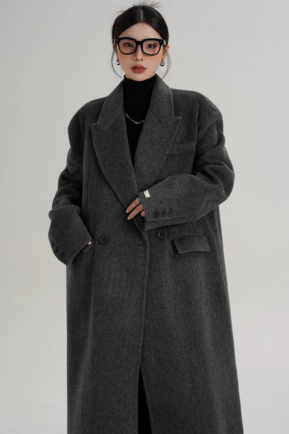 Elegant Long Wool Coat