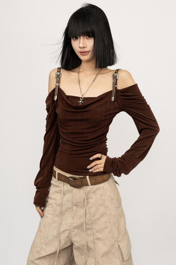 Swing Collar Mesh T-Shirt