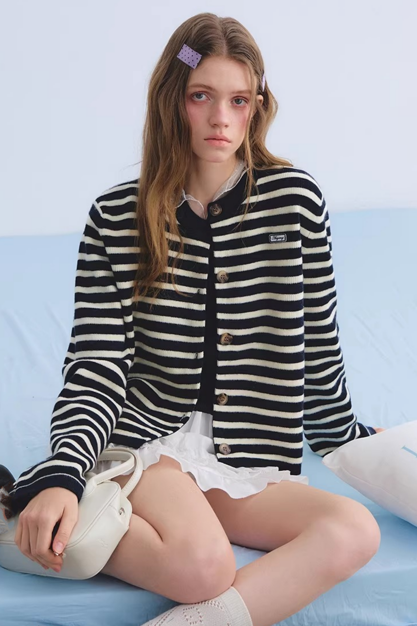 Wool Blend Retro Cardigan