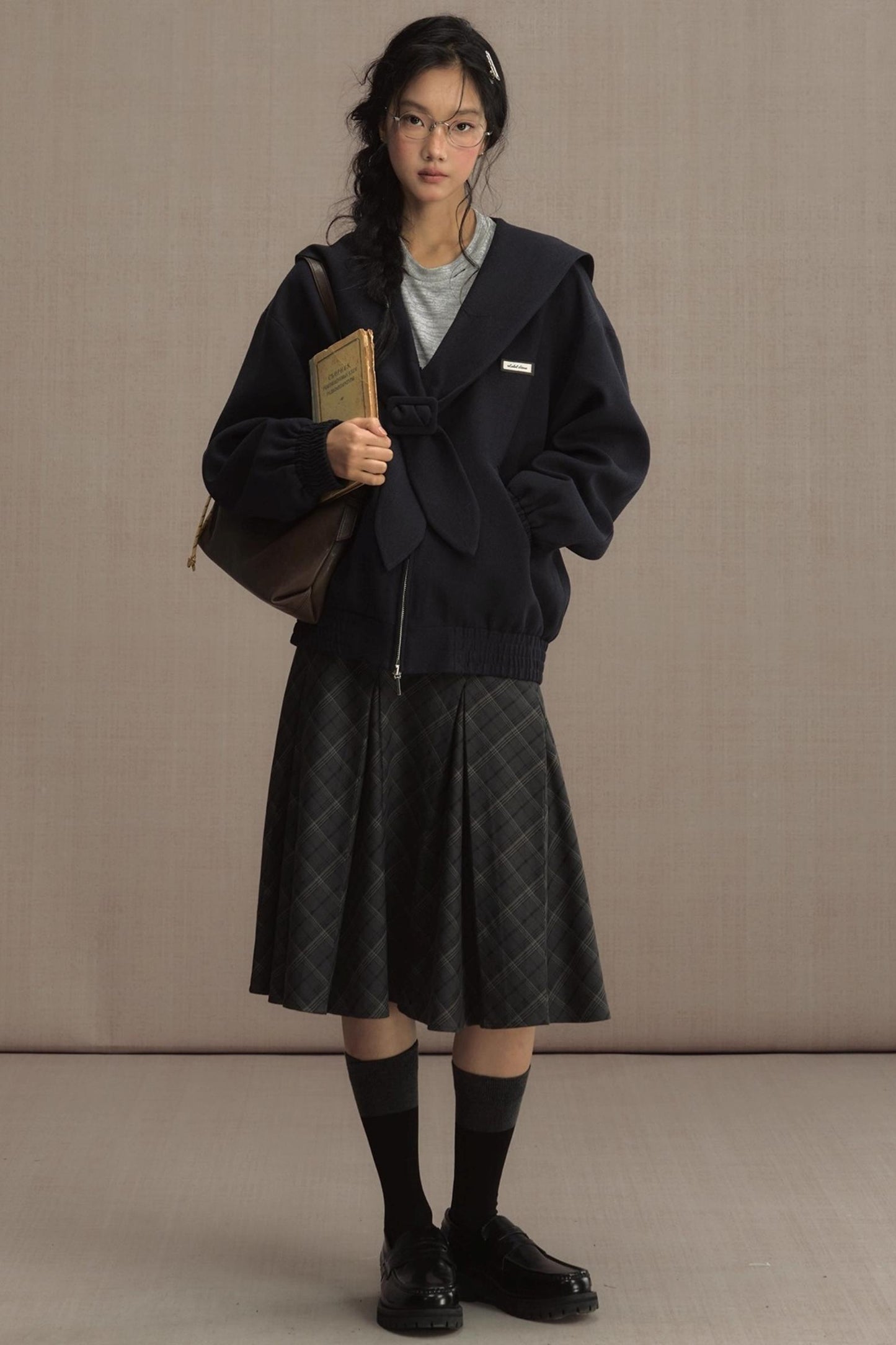 Mariner Navy Cropped Jacket