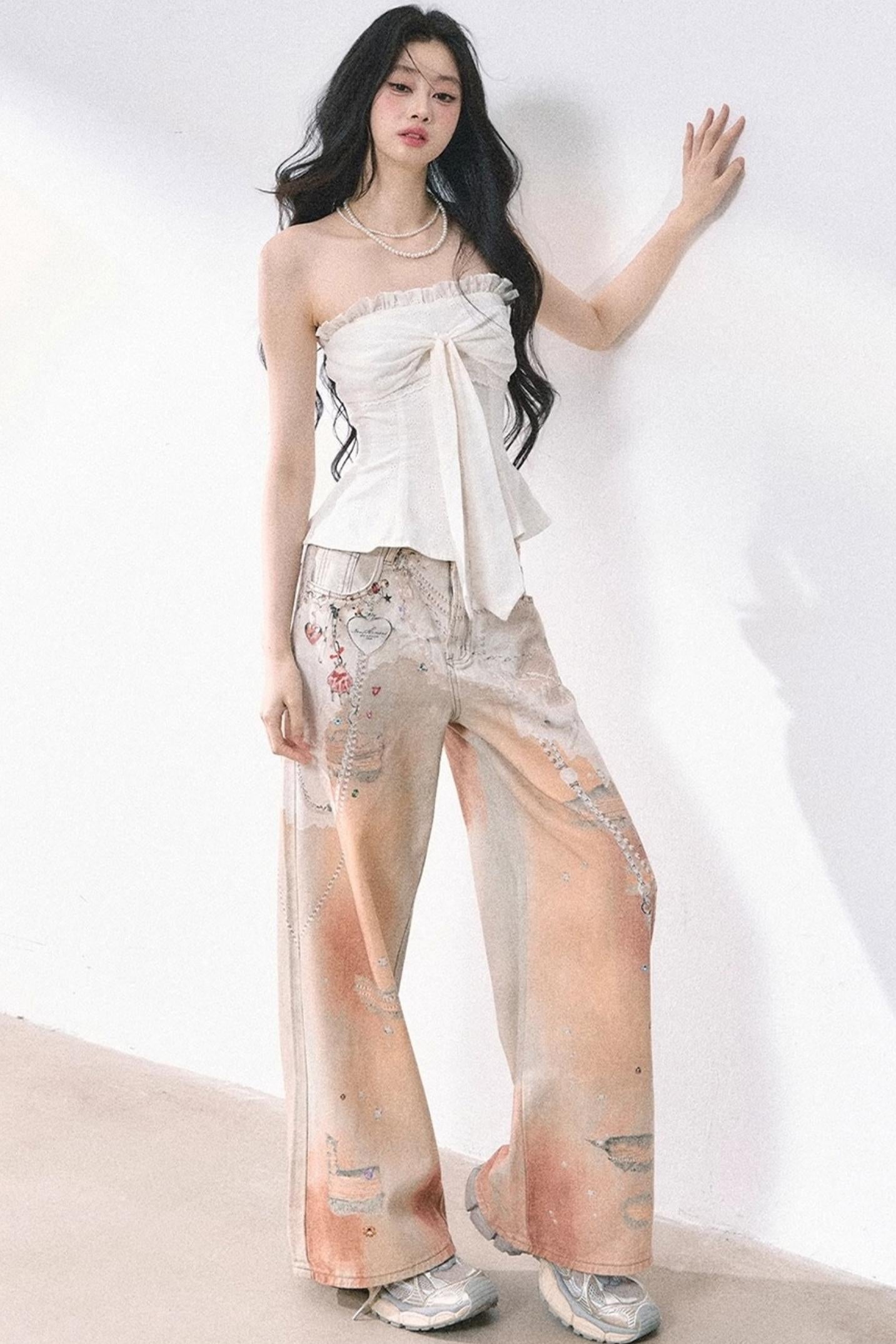 Eucalyptus White One-Shoulder Tank