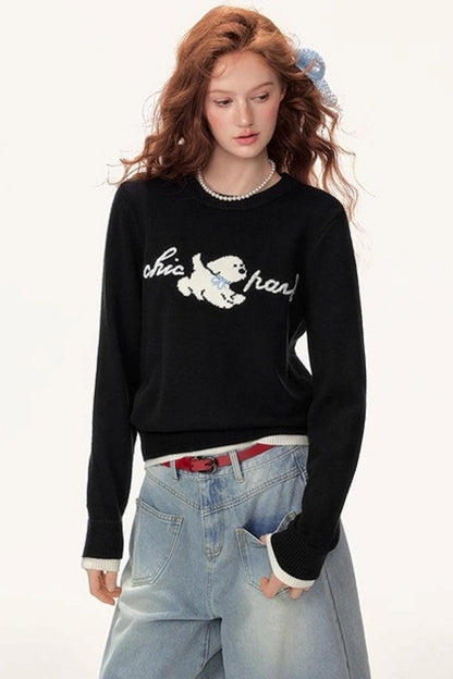 Winter Sweet Knit Sweater Girl