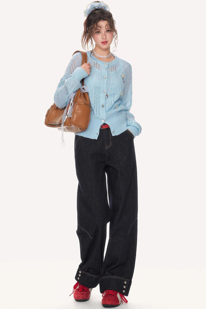 Vintage Heavy Cuffed Straight Pants