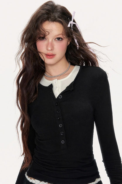 Basic Slim Long Sleeve T-Shirt