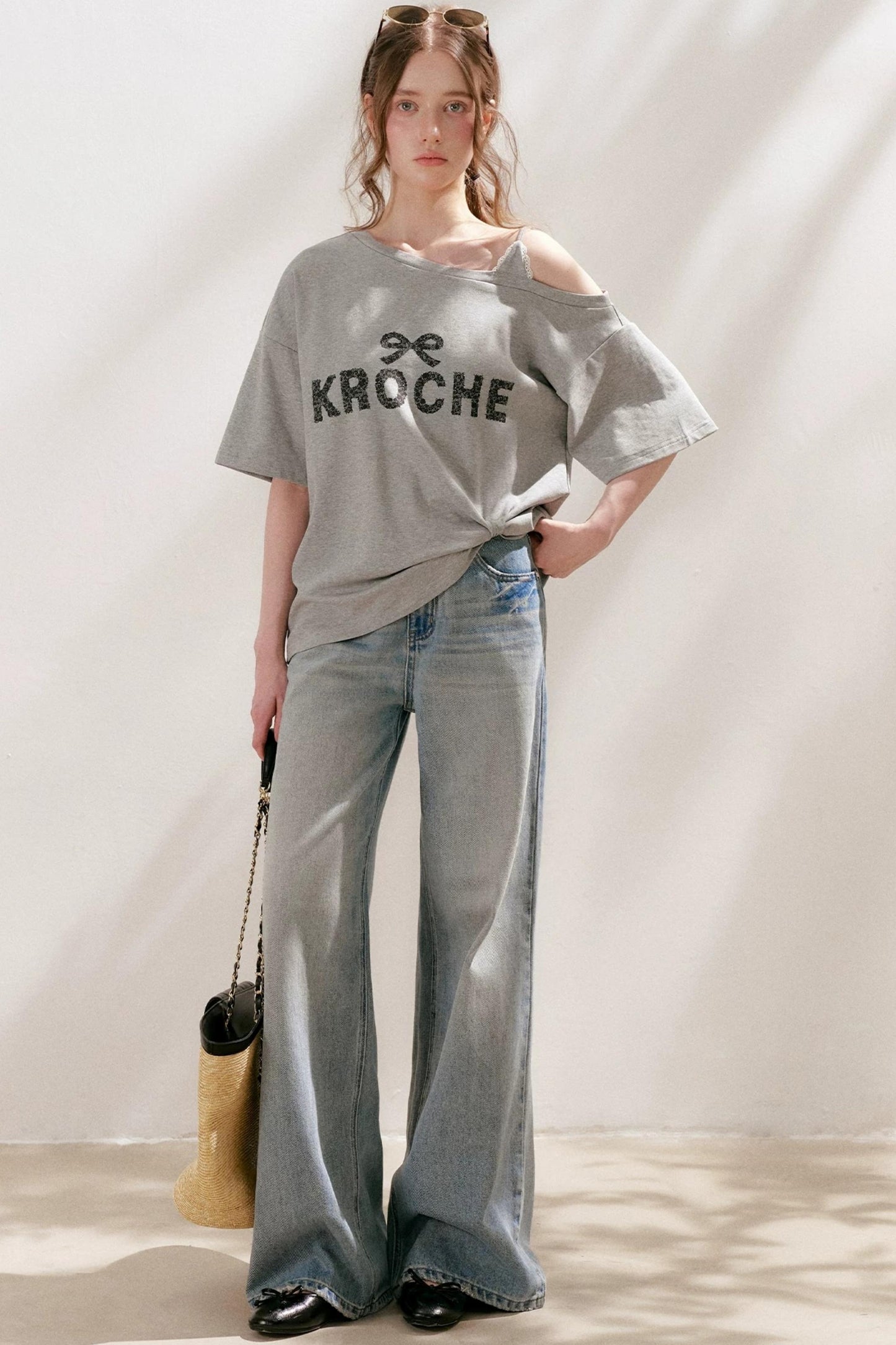 French Lace Off-Shoulder Top
