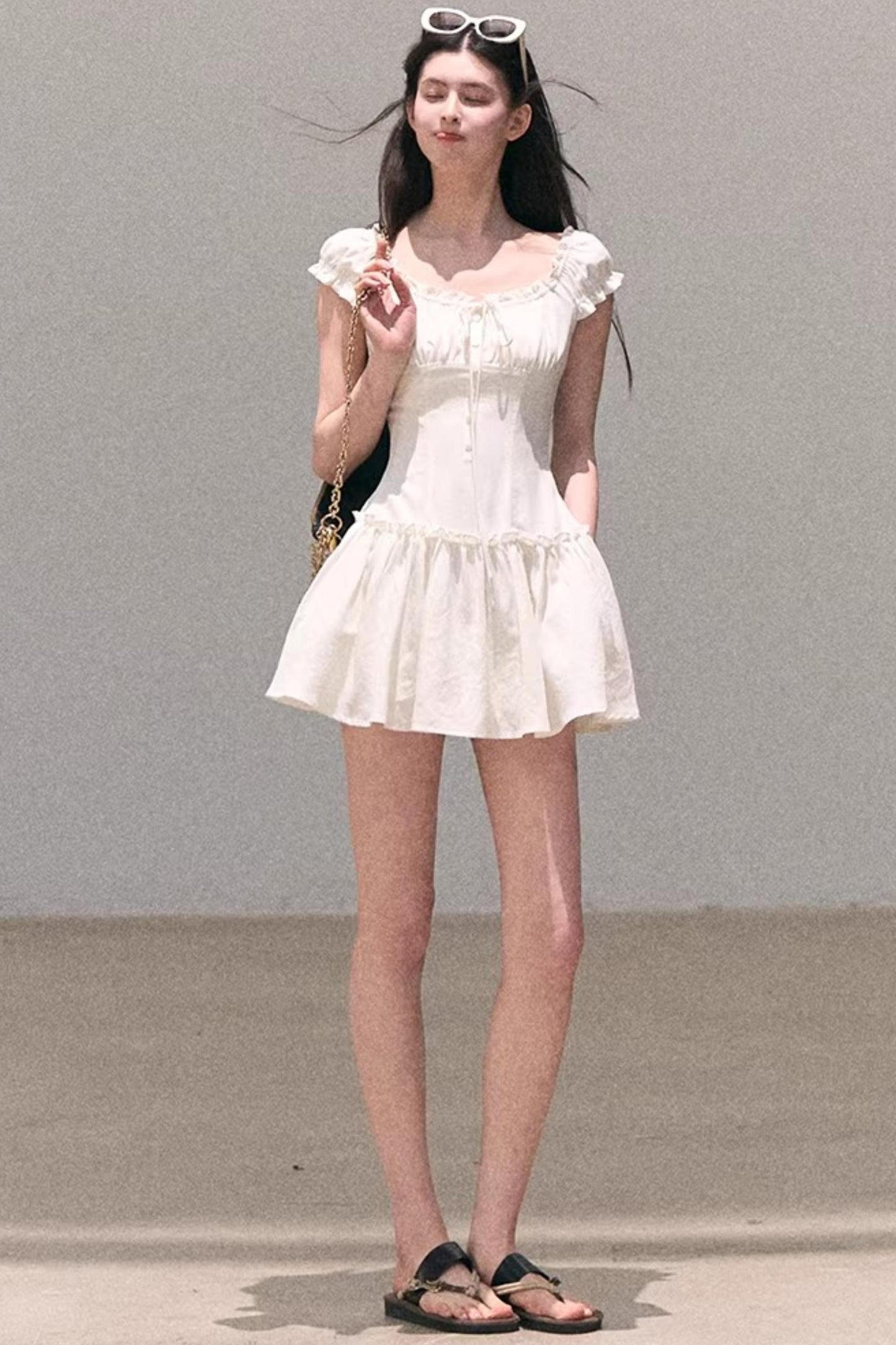 Fog in the Forest Linen Dress
