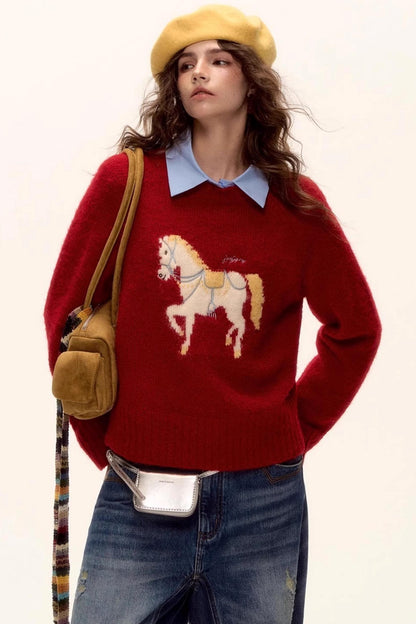 Lucky Pony Wool Sweater