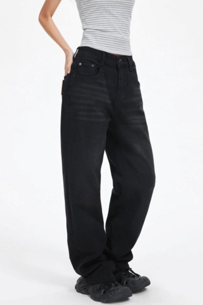 Simple Slimming Straight-Leg Pants