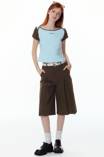 Choco One-Shoulder Tee