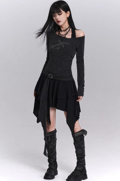 Halter Neck Off-Shoulder Dress