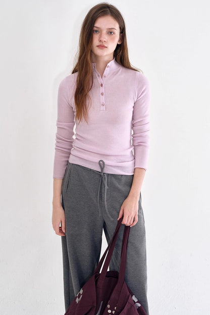 Air-Feel Wool Collar Base Shirt Set-Up