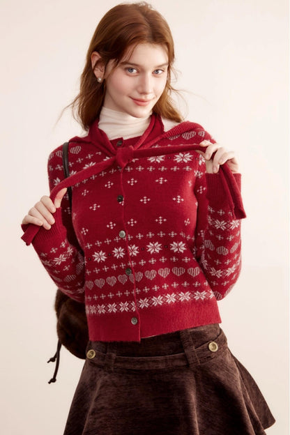 Winter Fair Isle Jacquard Cardigan