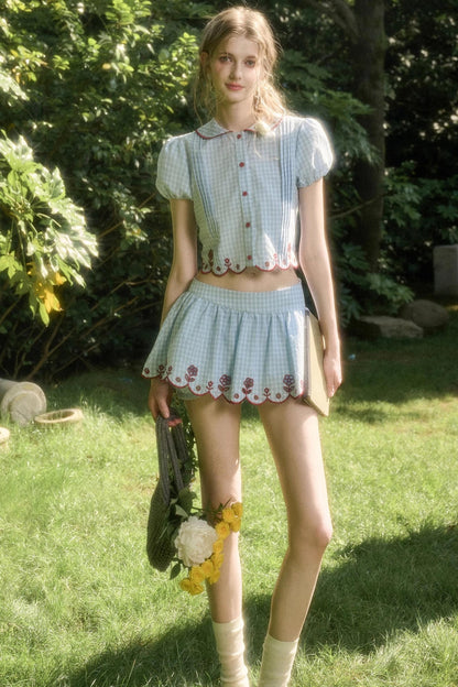 Pure Lace Airy Shirt Set-Up