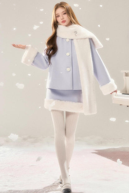 Hokkaido Tweed Coat and Skirt Set-Up