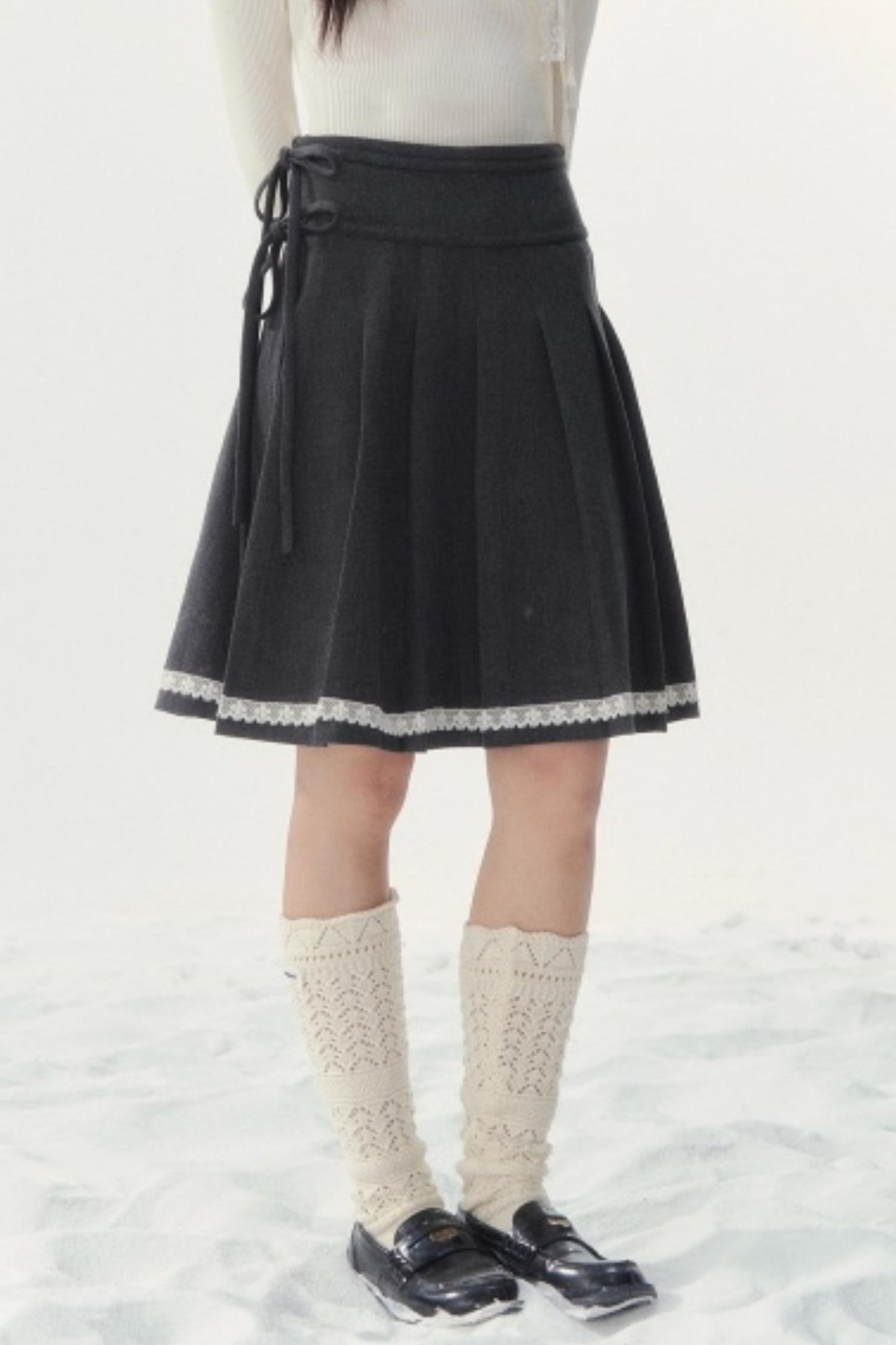 Late Love Letter Woolen Skirt