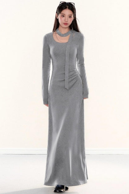 Knitted Ribbon Bodycon Slimming Dress