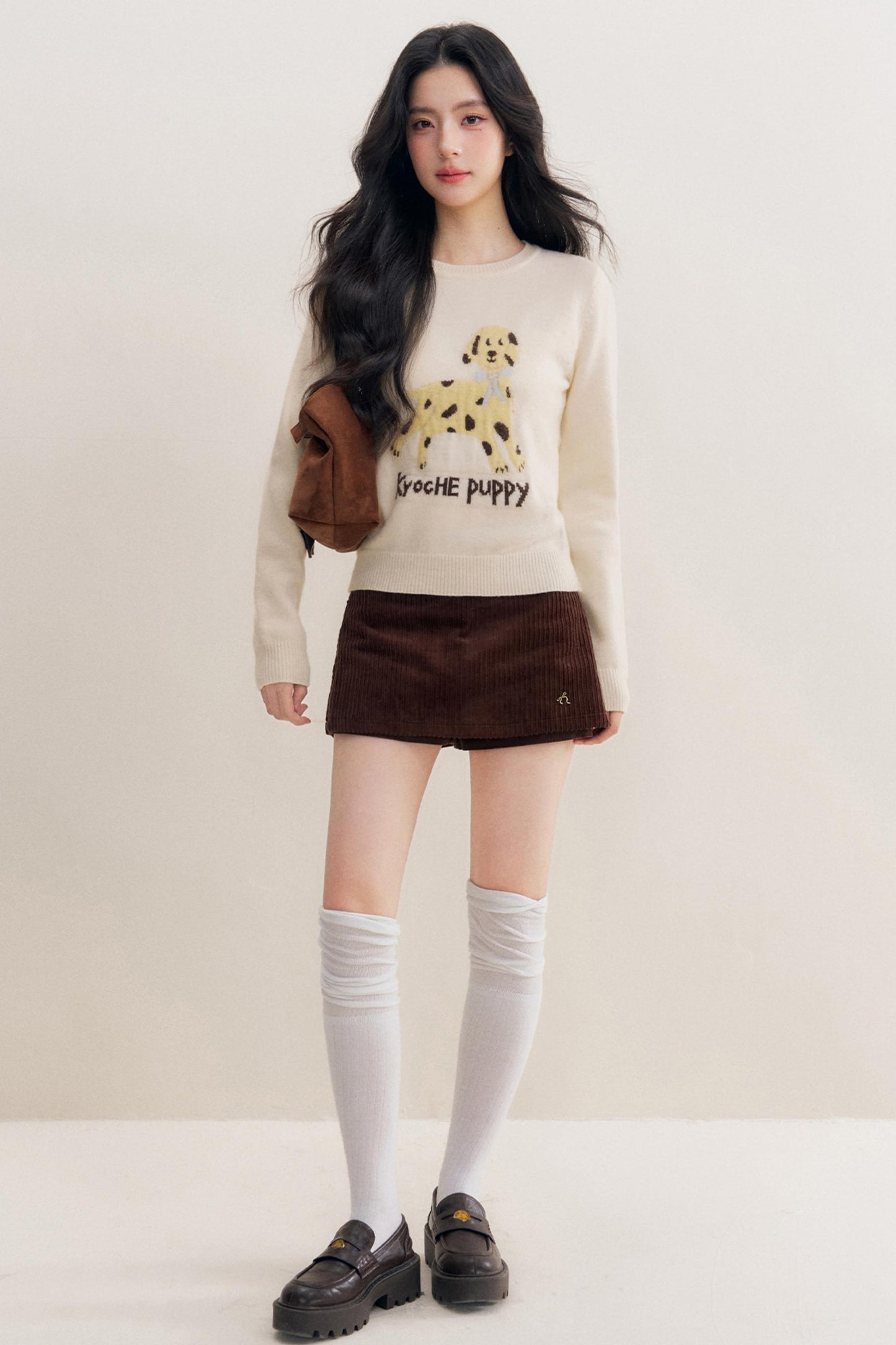 Luxury Corduroy A-Line Skirt