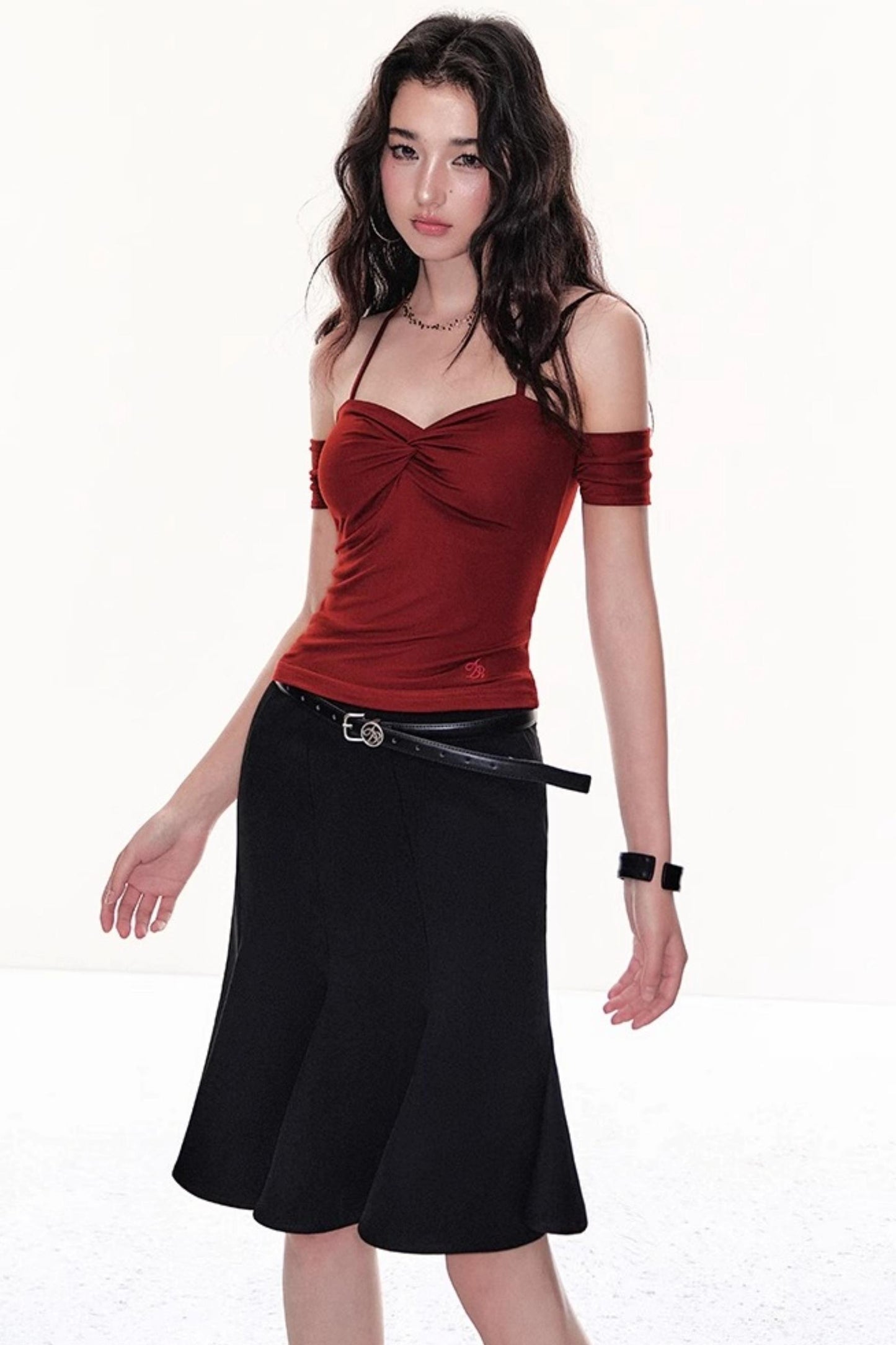 Twisted One-Shoulder Halter Top