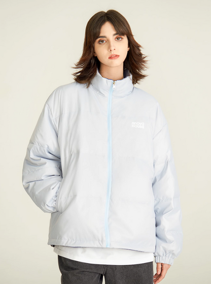 2-way stand-collar cotton jacket