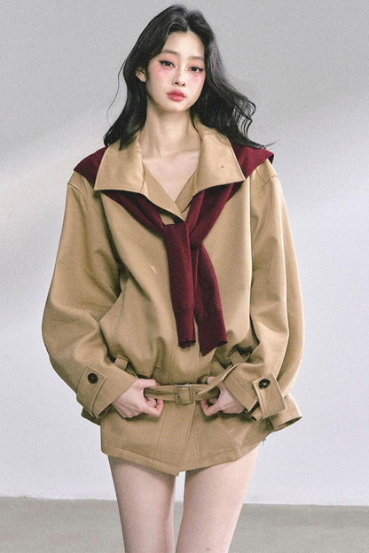 French Style Windbreaker Jacket