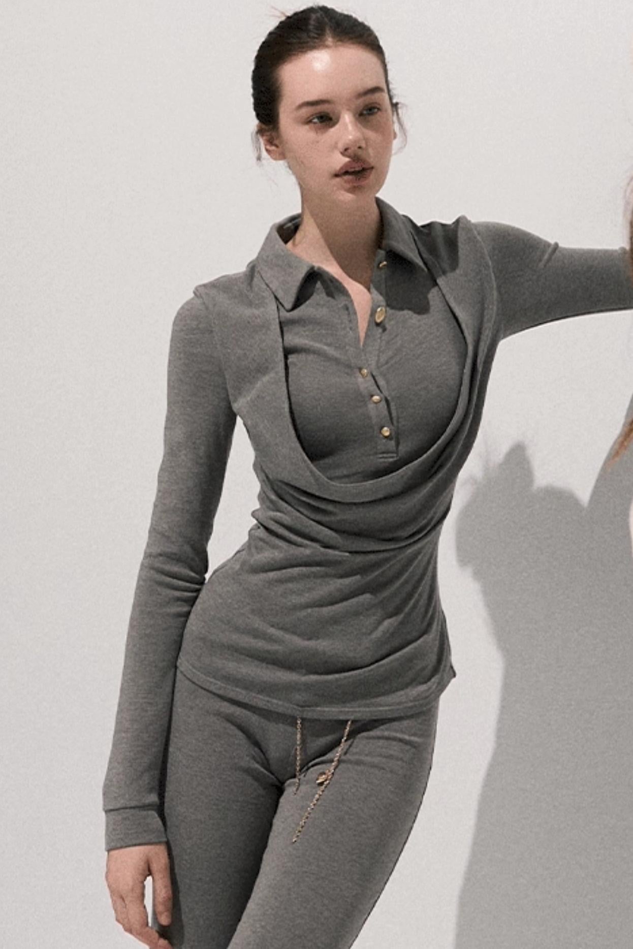 Soft Crewneck Knitwear Trouser Set-Up