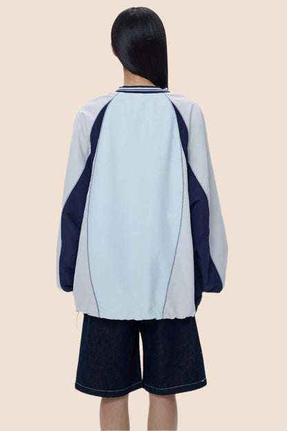 Monogram V-Neck Jersey Sweatshirt