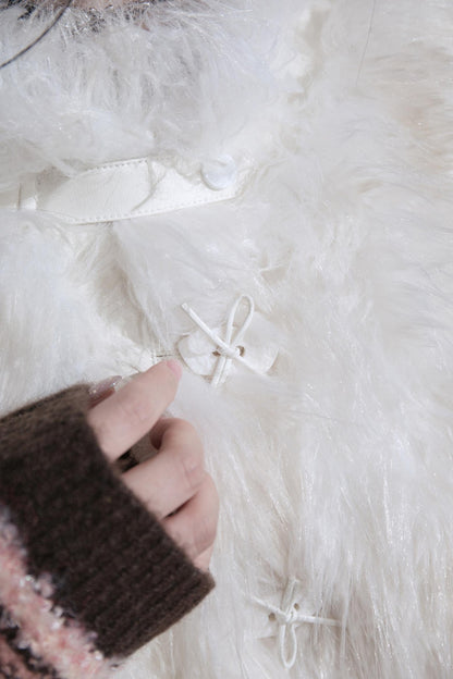 Cedar Milk Eco-Friendly Fur Vest