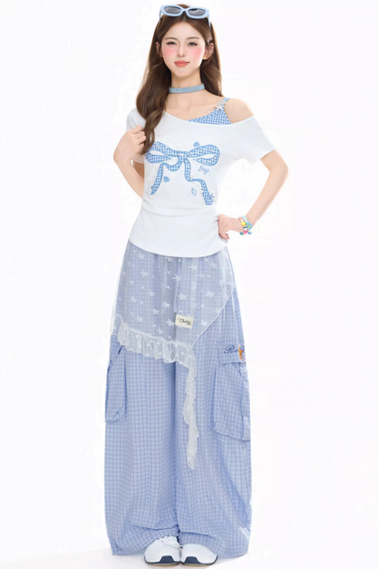 Bowknot One-Shoulder Top