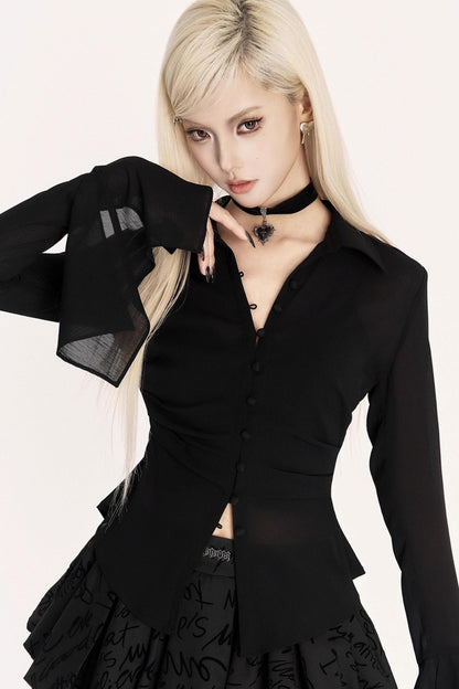 Floating Reverie Chiffon Cardigan