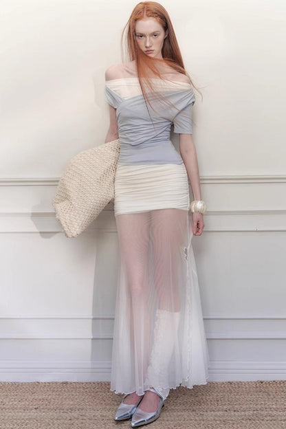 Chic Slant Shoulder Tee