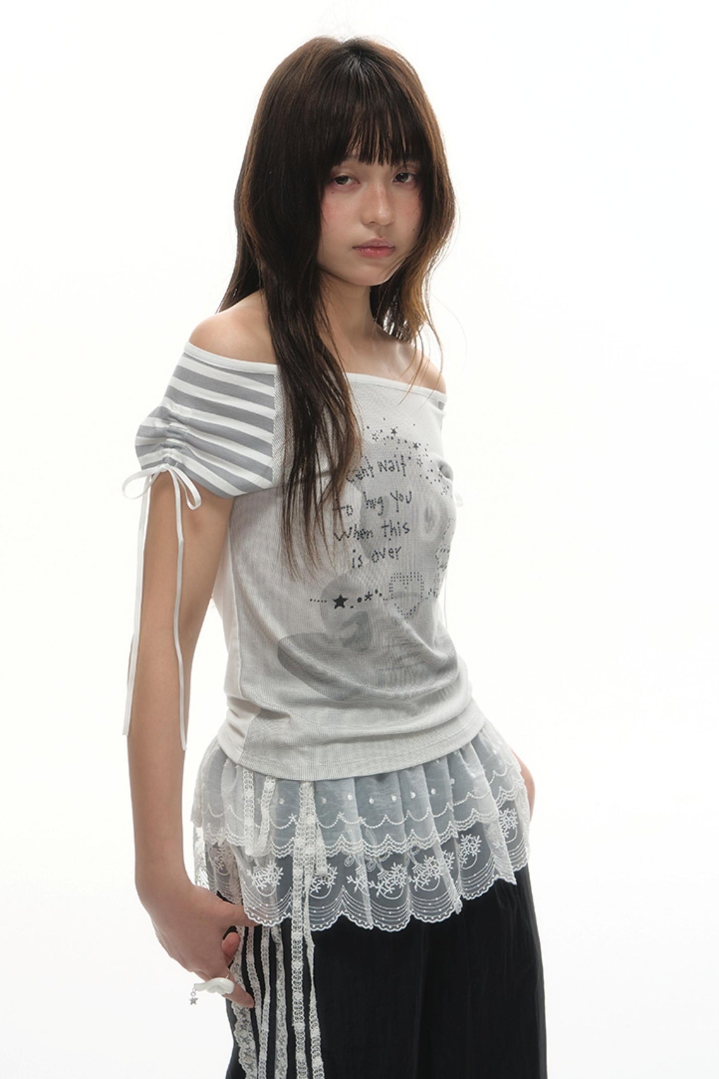 Wide-Leg Lace Summer Sweatpants