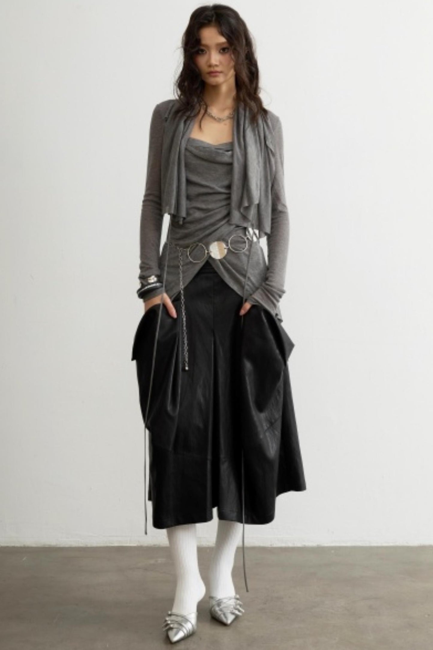 Classical Pleated Layered Top