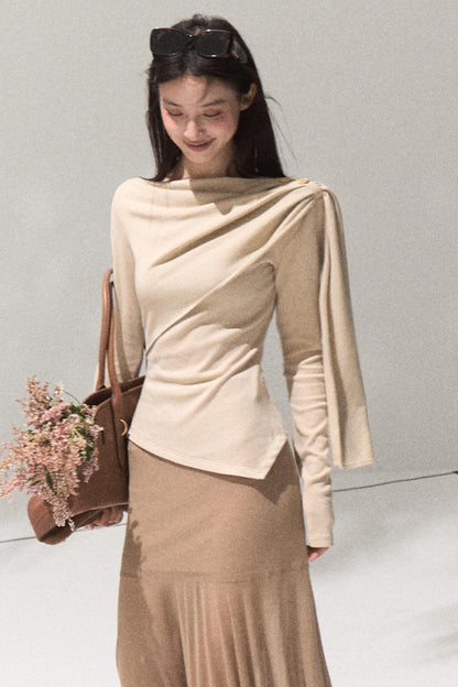 Ancient Shrine Long Sleeve Knit Top