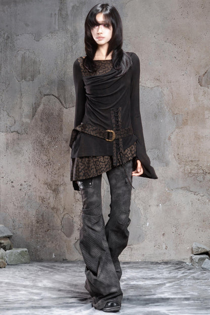 Vintage Patchwork Knitted Top