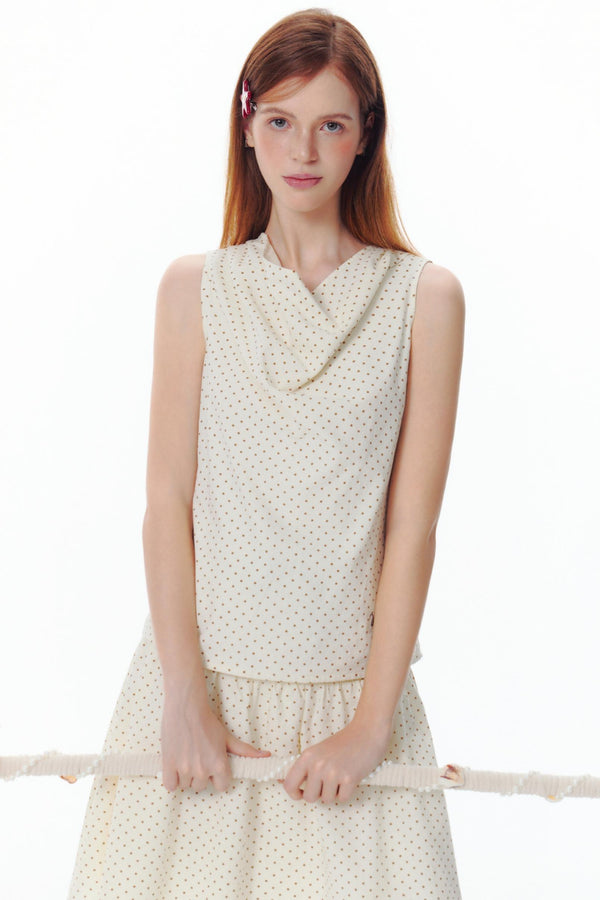 Vintage Chic Sleeveless Swing Top