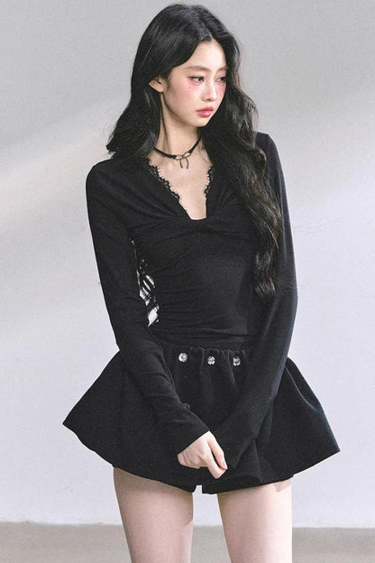 Ancient White Moonlight Lace Top