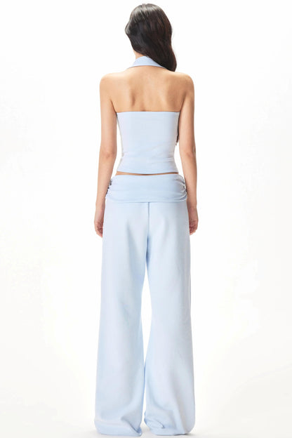 Halter Neck Two-Piece Set