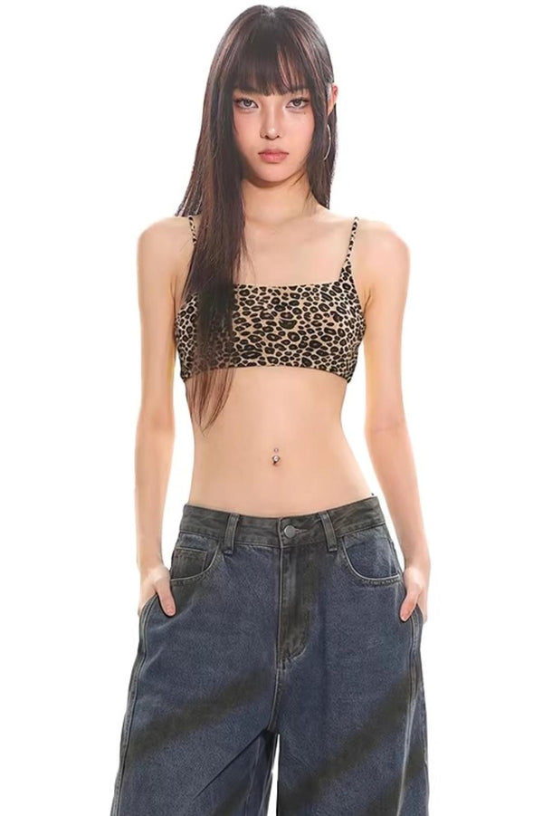 Leopard Print Camisole Vest