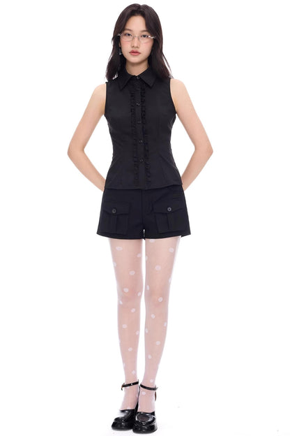 Bamboo A-Line Work Shorts