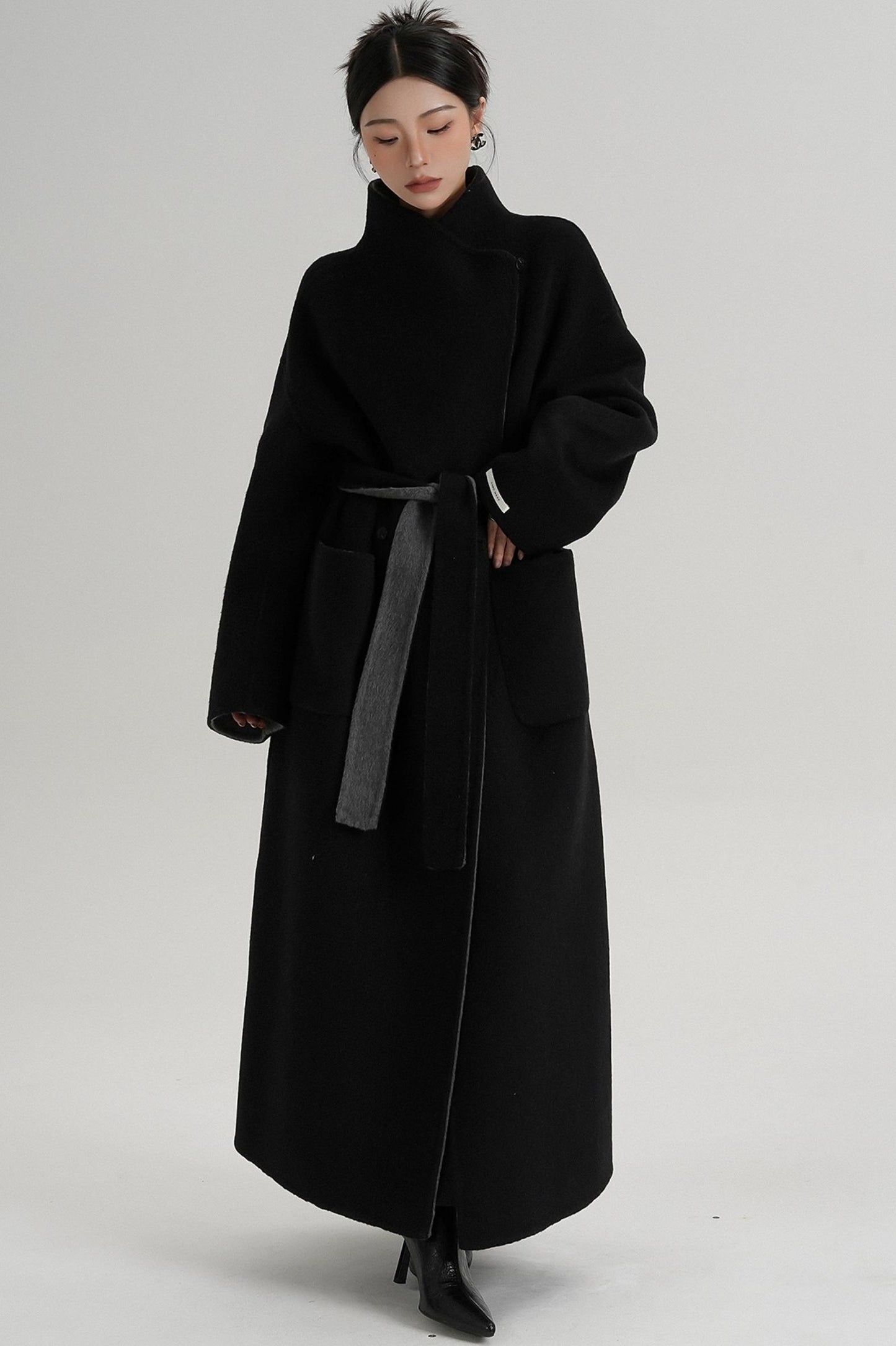 Stand-Up Wool Coat