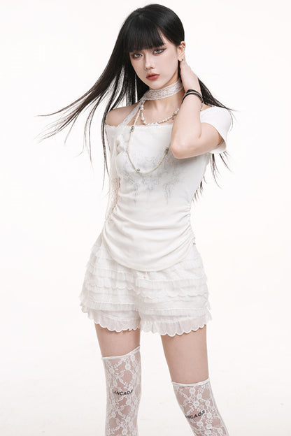 Chic One-Shoulder Top Set-Up