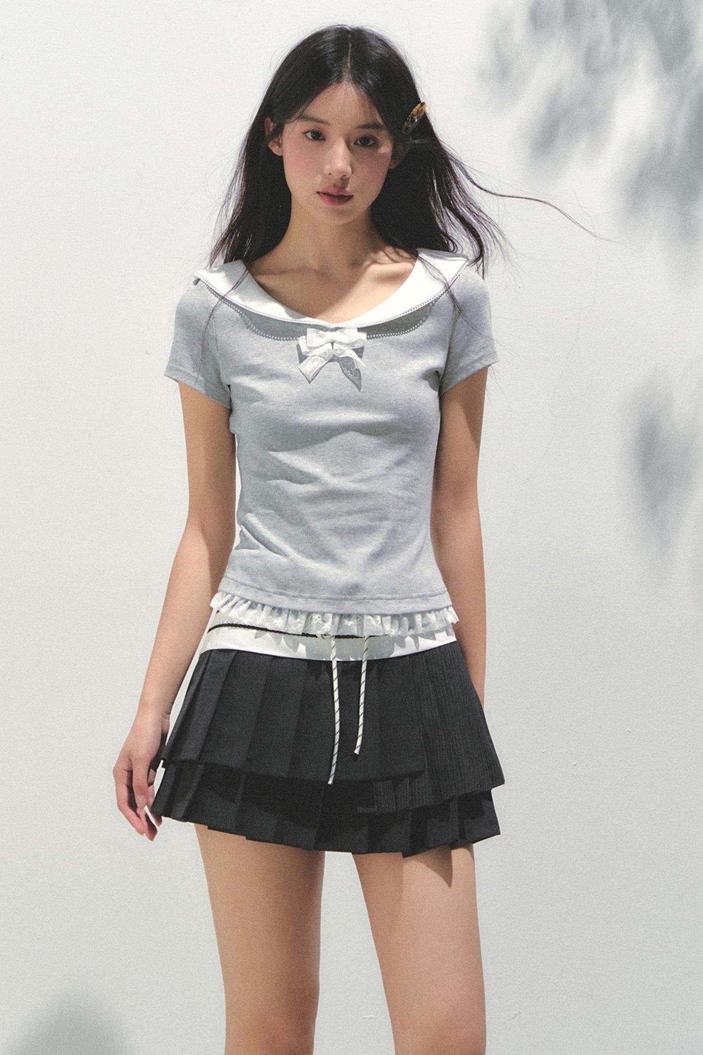 Vintage Lace Bow Tee