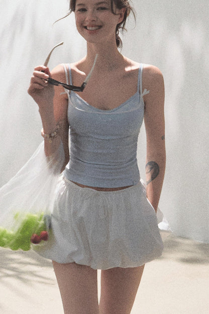 Stretch Chambray Camisole Set