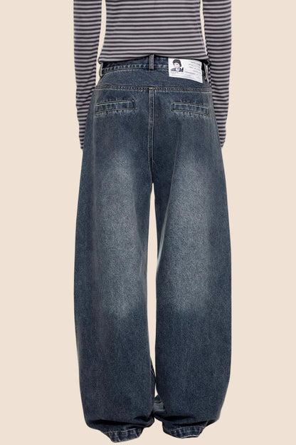 American Retro Wide-Leg Jeans