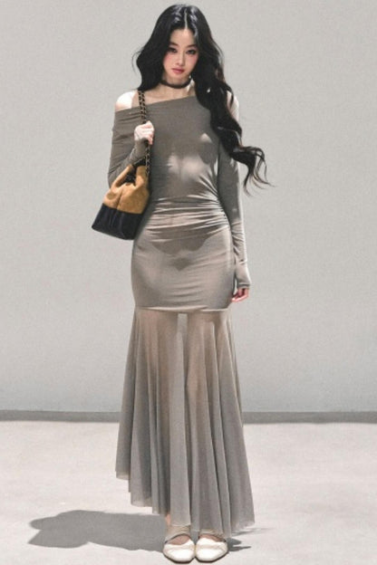 Slim-Fit Autumn Dress