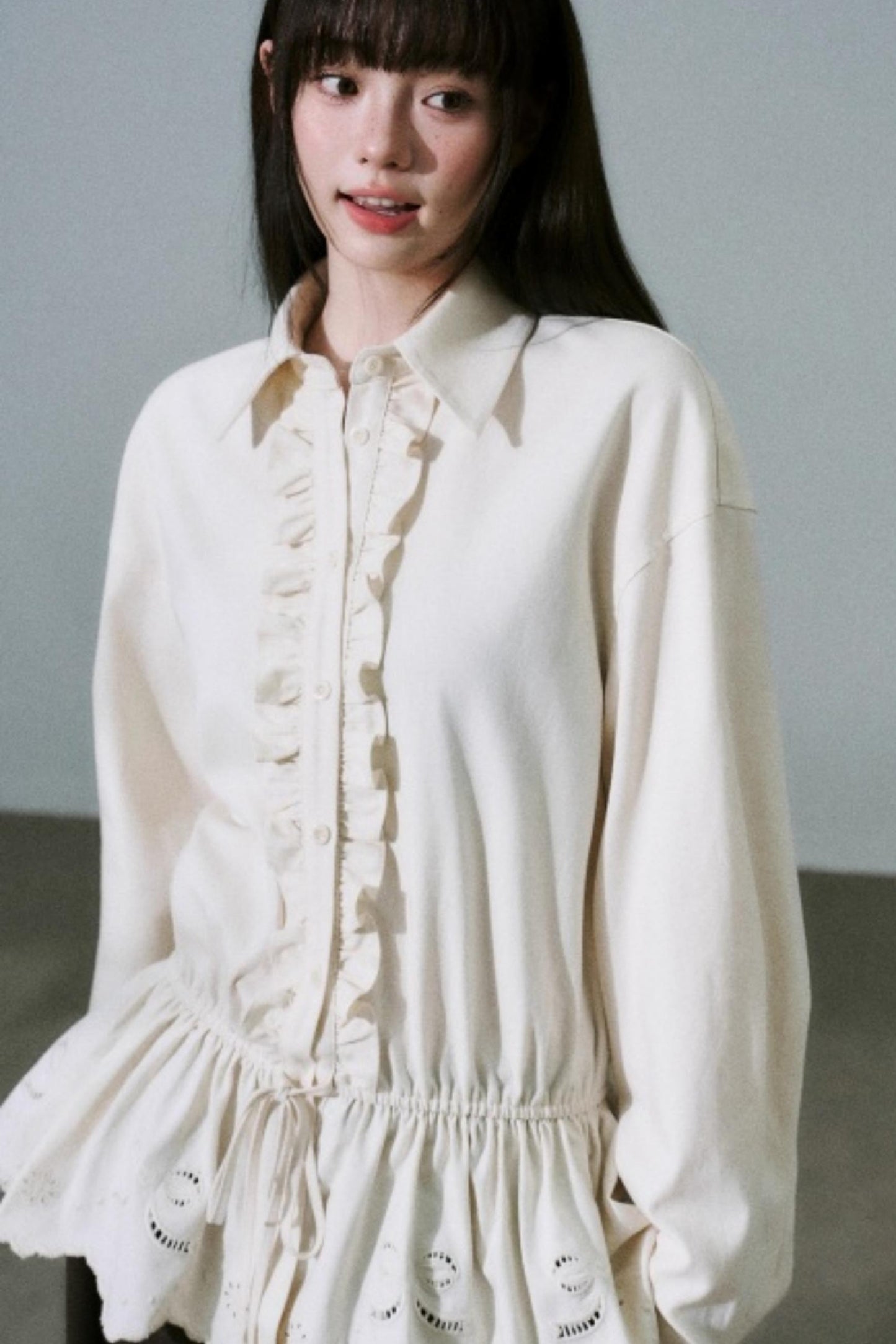 Laser Cut Tencel Shirt