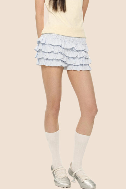 French Fluffy High-Waist Skirt