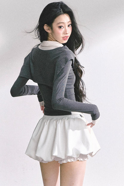 Autumn Waist Slimming Long-Sleeved Tops