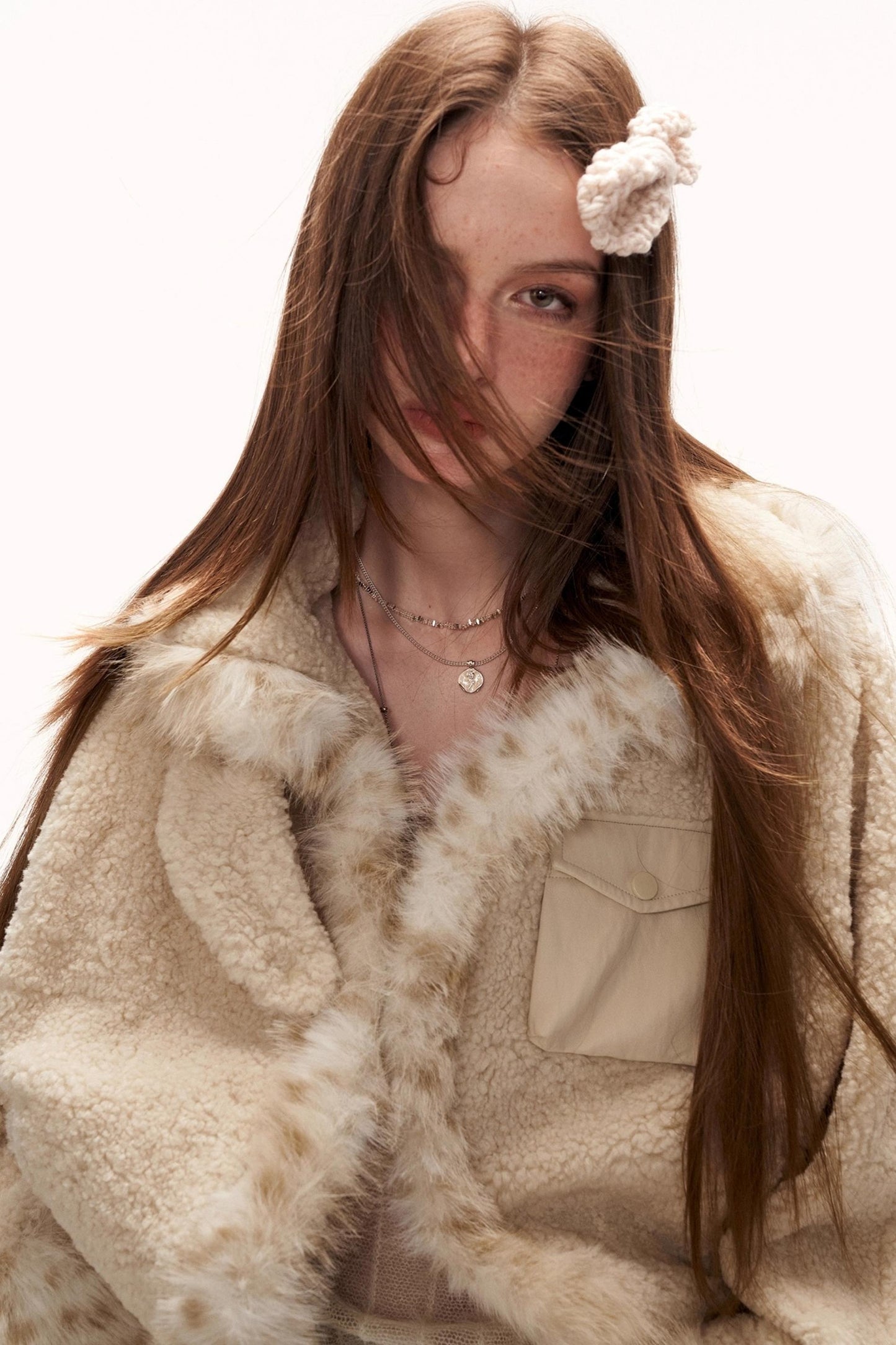 Batwing Sleeve Wool Coat